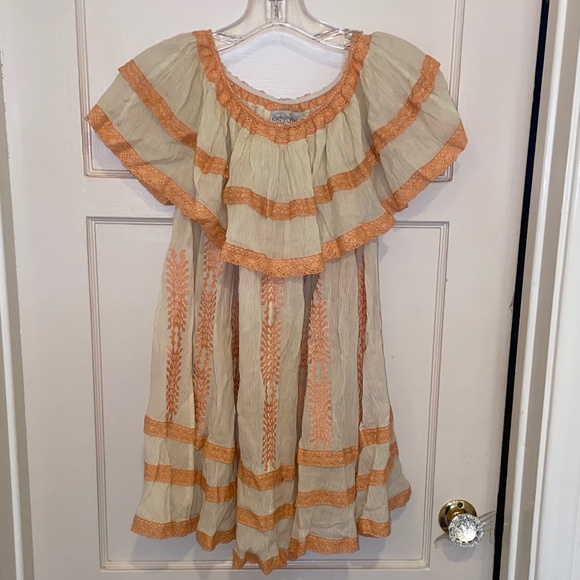 NEW ANTHROPOLOGIE Eyes Of Simone PEASANT TOP OFF THE SHOULDER BLOUSE - Picture 2 of 6